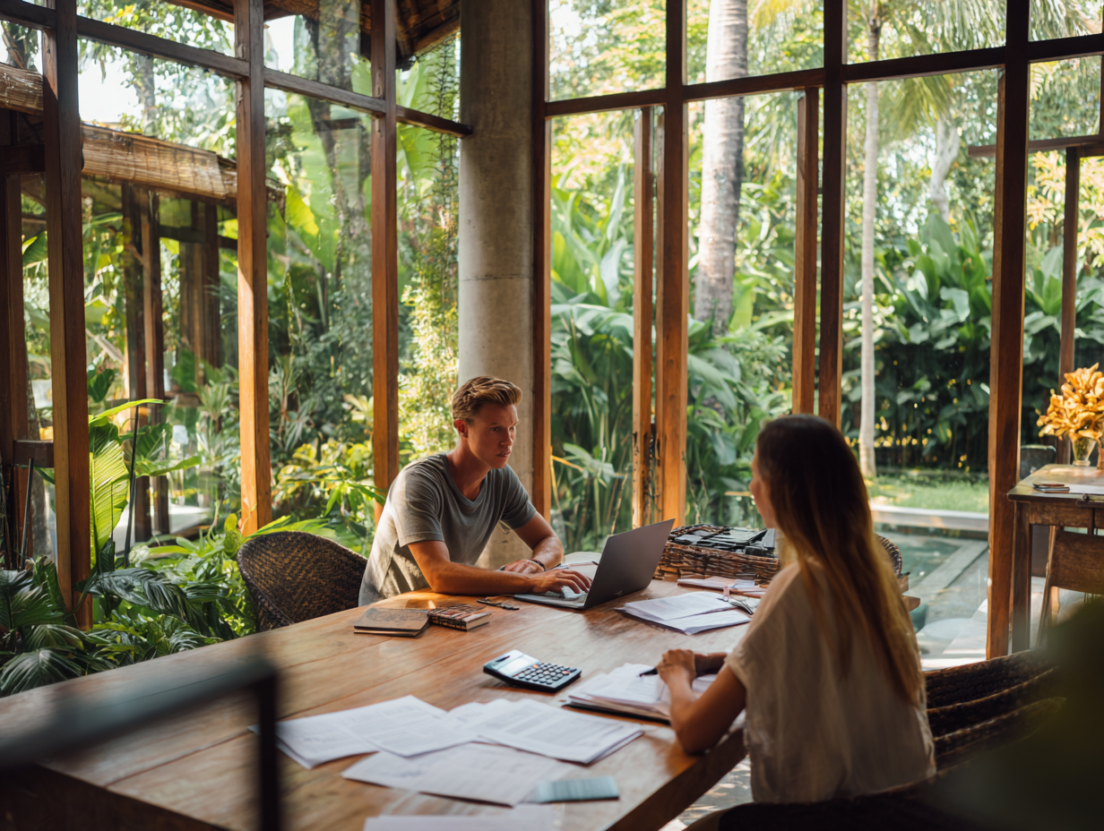 Real story of Australian expat café owners in Ubud Bali, receiving accounting support to fix PT PMA capital injection reporting, avoid fines, and restore Investor KITAS approval