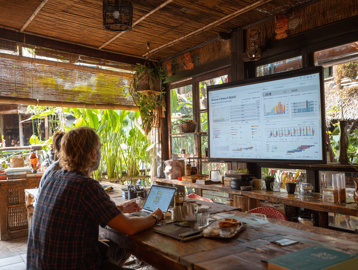 Foreign entrepreneurs in Bali facing bookkeeping problems such as missing receipts, payroll errors, and late tax filings without professional support