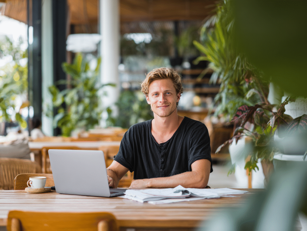 Corporate governance in Bali for PT PMA companies, showing accountants helping foreign entrepreneurs with compliance, bookkeeping, and tax reporting