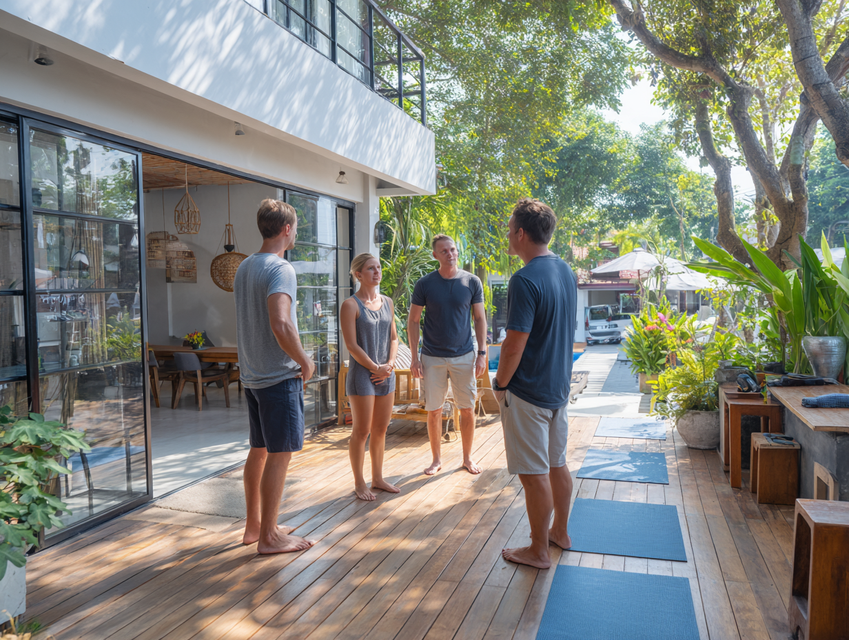 Canadian entrepreneur in Bali expanding from villa rentals to café business with accounting support handling PT PMA updates, payroll, and tax filings