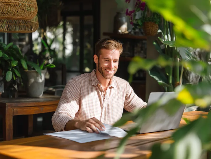 German entrepreneur managing PT PMA logistics operations in Uluwatu using Coretax 2026 for VAT-exempt airline ticket reporting and compliance