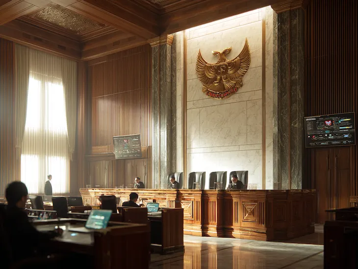 Indonesia Supreme Court Justices Budi Nugroho and Diana Ginting overseeing tax appeal reforms to strengthen PT PMA compliance and fiscal governance