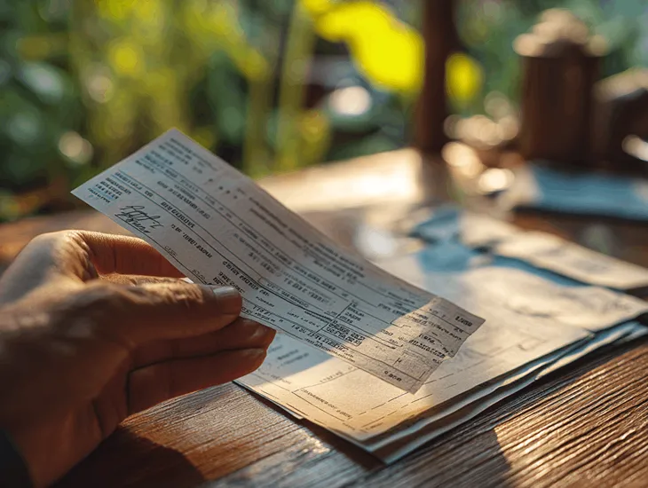 PT PMA owners in Bali reviewing movie ticket receipts and entertainment tax invoices to ensure compliance with Indonesia’s moviegoing tax system