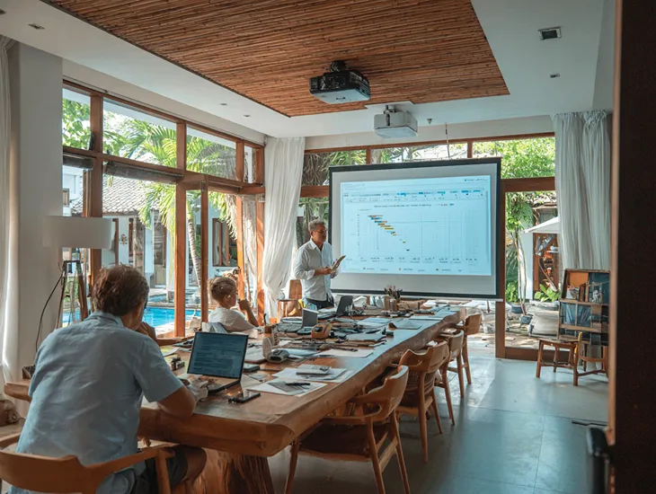 PT PMA finance team in Bali reviewing Coretax DJP annual tax return to classify final income and ensure accurate PPh reporting