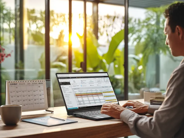 Foreign entrepreneurs in Bali managing PT PMA prepare for Indonesia’s 2026 digital tax and PMSE VAT reporting through DJP Online integration 📊💼