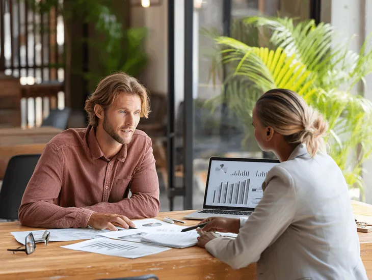PT PMA owner consulting a professional tax advisor in Bali – reviewing foreign income, legal documents, and SPT filing process for compliance