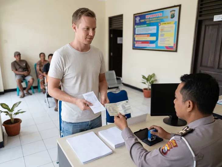 STNK Validation in Bali 2026 – Physical document stamping, e-Samsat receipt verification, and license plate renewal for WNAs