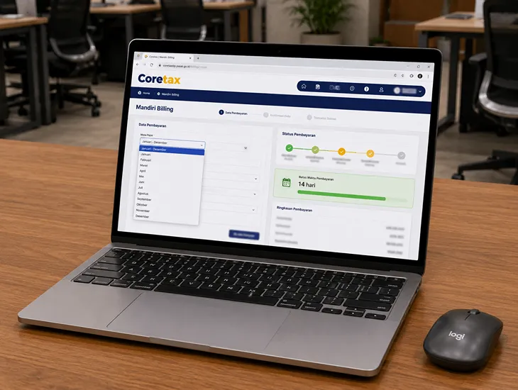 Coretax Mandiri Billing in Indonesia 2026 – Tax payment validity, period dropdown navigation, and compliance for expats
