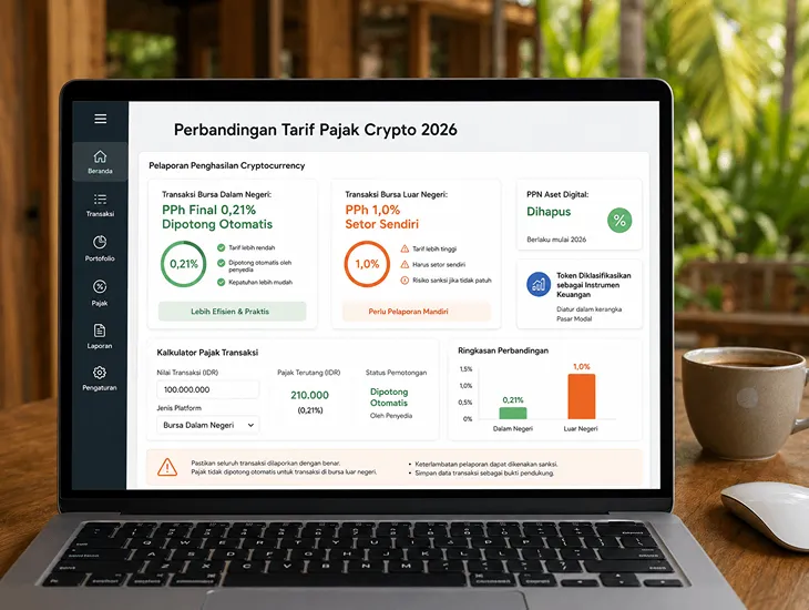 Cryptocurrency Income Reporting 2026 – Domestic exchange withholding, offshore trading rules, and financial asset classifications in Bali
