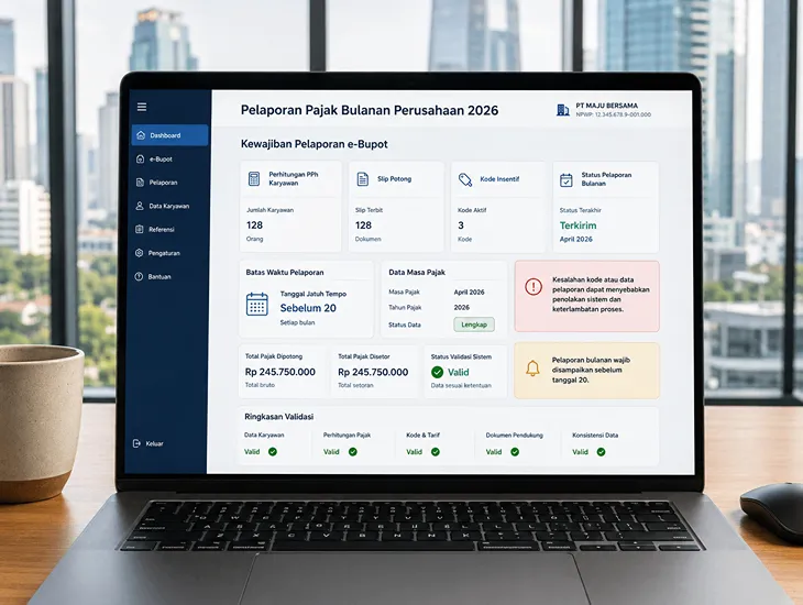 Corporate Reporting Indonesia 2026 – E-Bupot system updates, monthly compliance, and safe reporting
