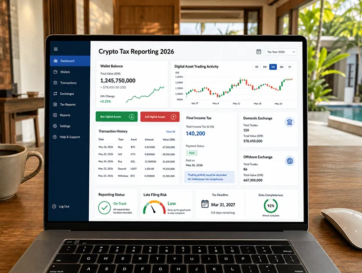 Cryptocurrency Tax Rules 2026 – Digital asset regulations, final income tax frameworks, and Bappebti compliance in Bali